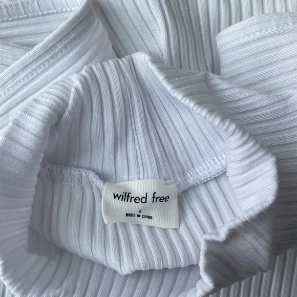 Wilfred Free ribbed sleeveless mock neck top - Picture 2 of 4